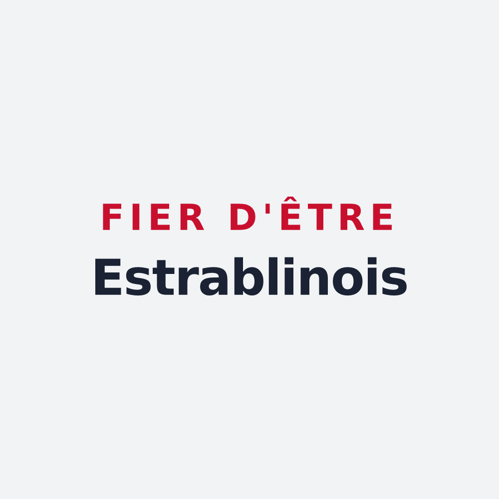 Poster « Fier d'être Estrablinois » — design pour Estrablin