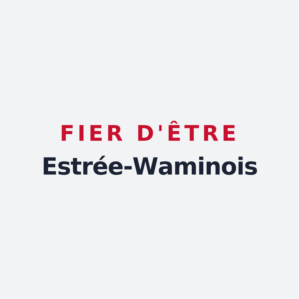 Poster « Fier d'être Estrée-Waminois » — design pour Estrée-Wamin