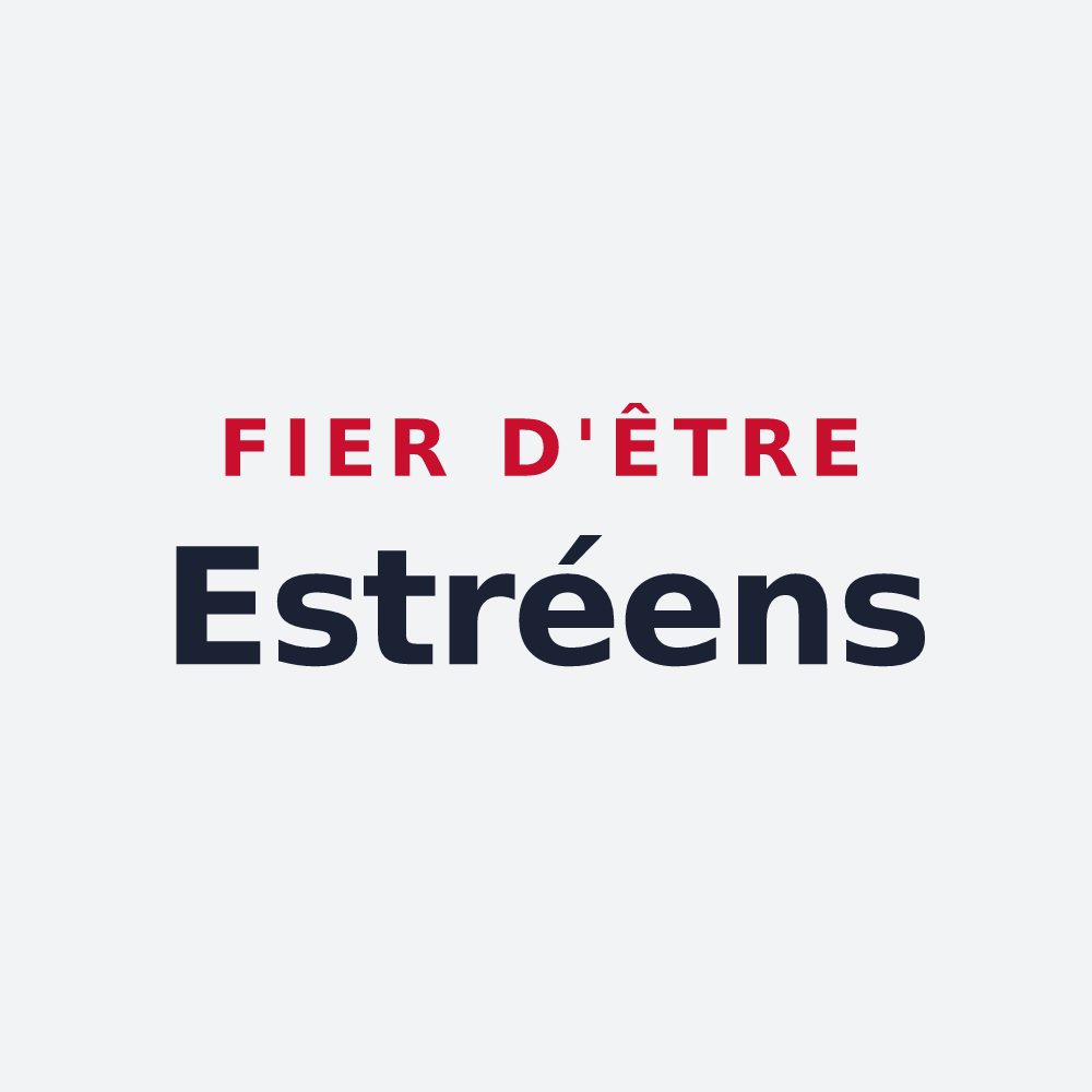 Poster « Fier d'être Estréens » — design pour Estrée