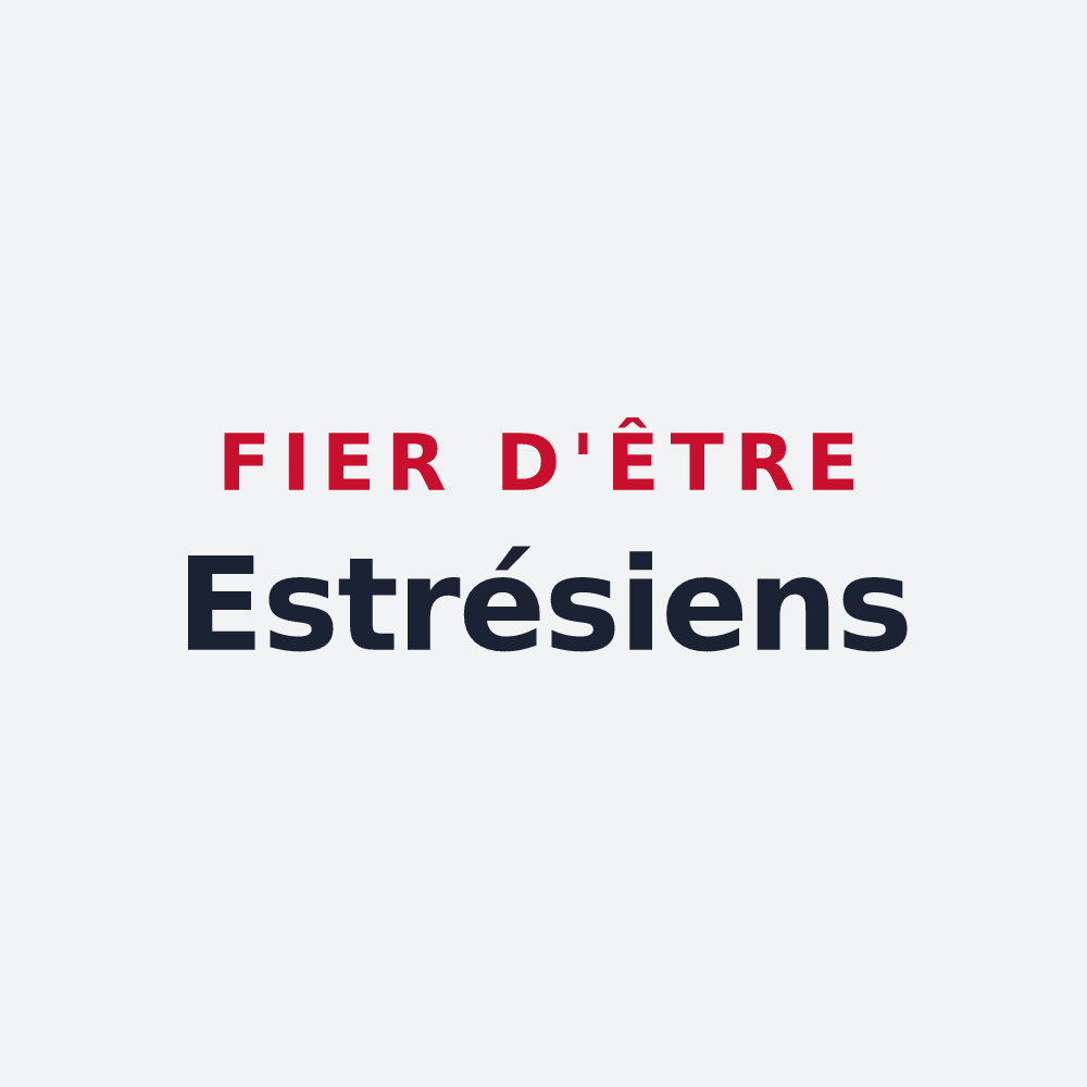 Poster « Fier d'être Estrésiens » — design pour Estrées
