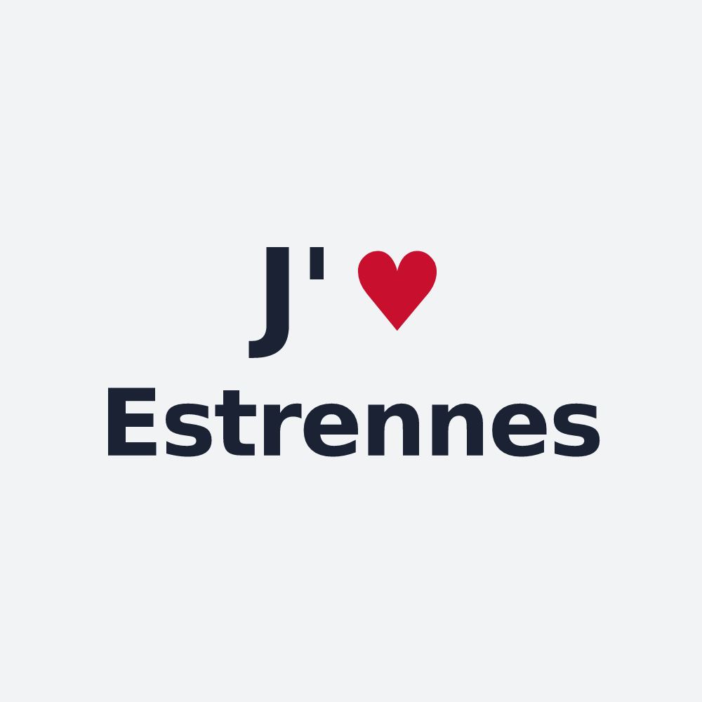 Poster personnalisé Estrennes — design J'aime Estrennes