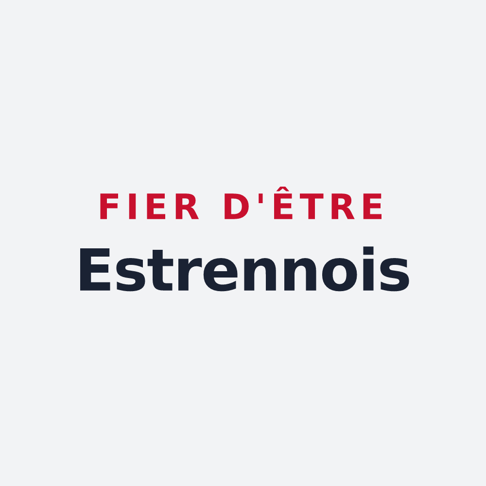 Poster « Fier d'être Estrennois » — design pour Estrennes