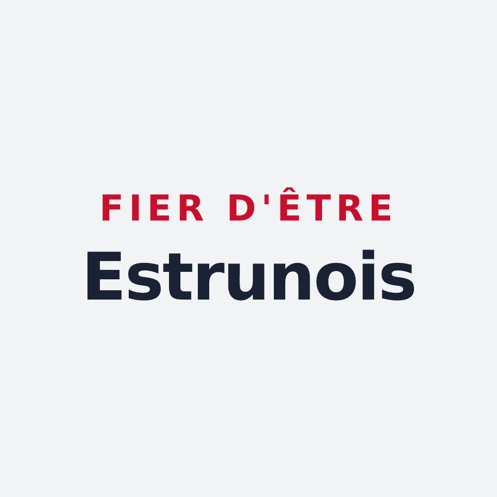 Poster « Fier d'être Estrunois » — design pour Estrun