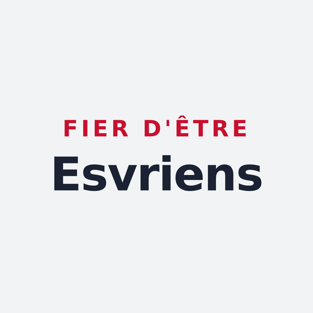 Poster « Fier d'être Esvriens » — design pour Esvres