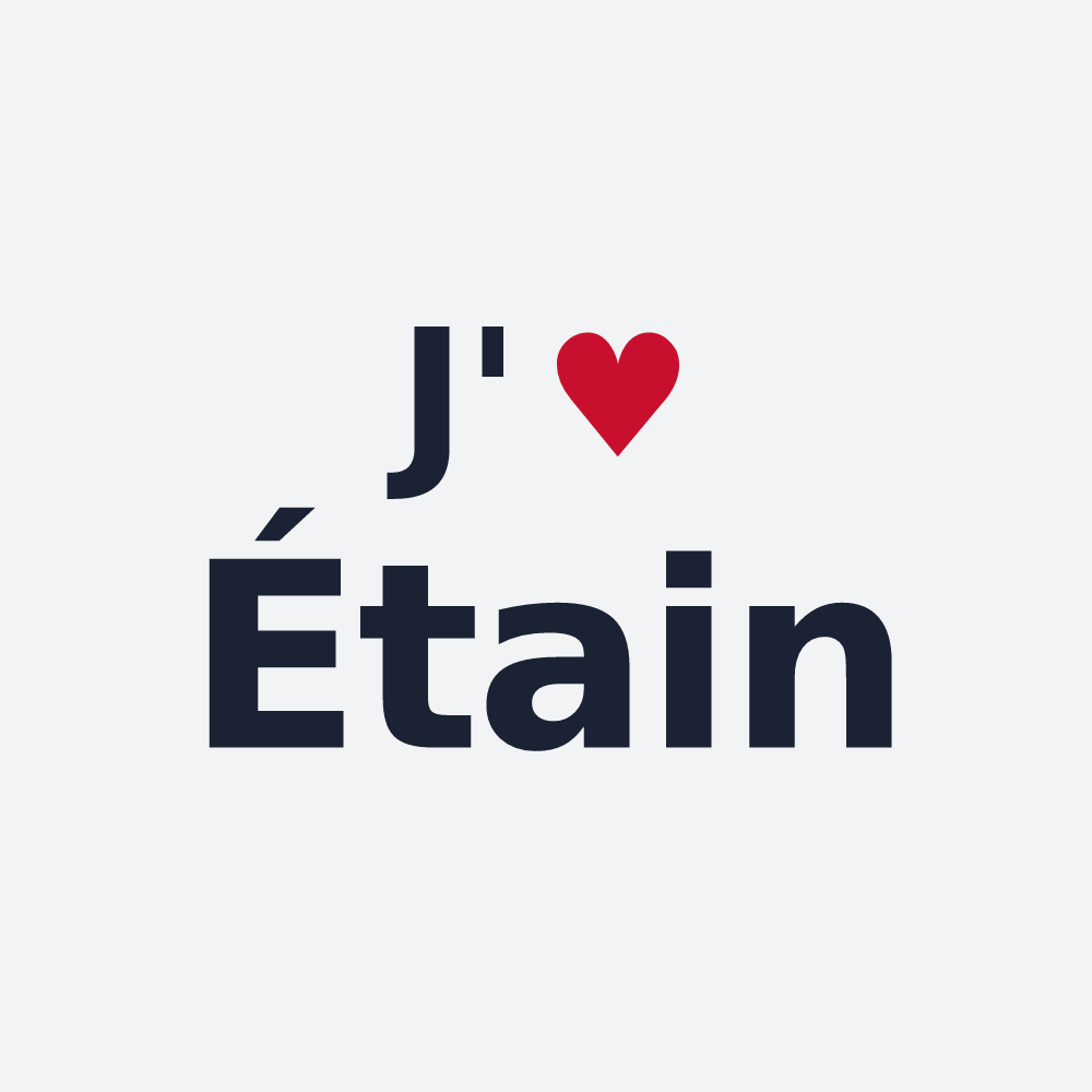 Poster personnalisé Étain — design J'aime Étain