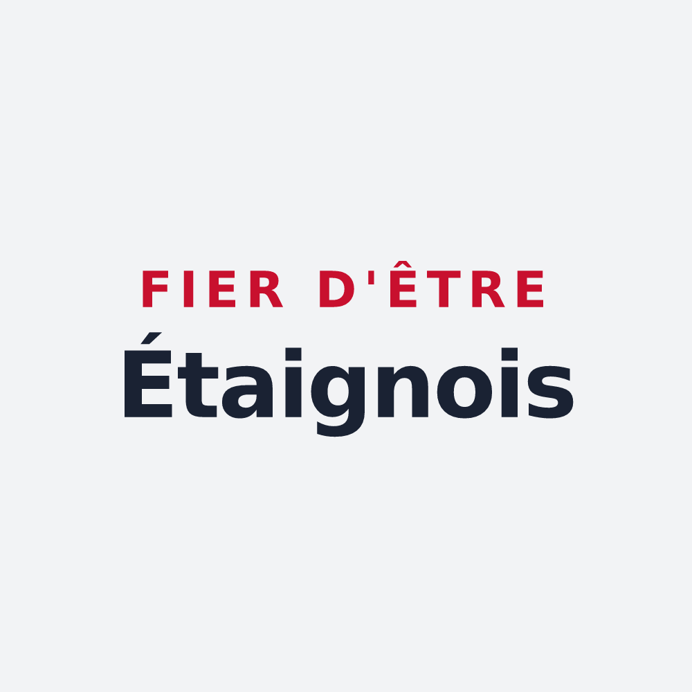 Poster « Fier d'être Étaignois » — design pour Étaing