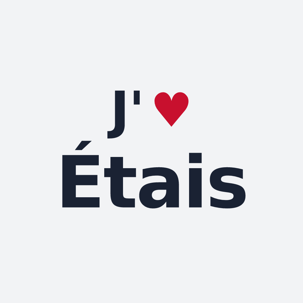 Poster personnalisé Étais — design « J'aime Étais » imprimé sur le poster