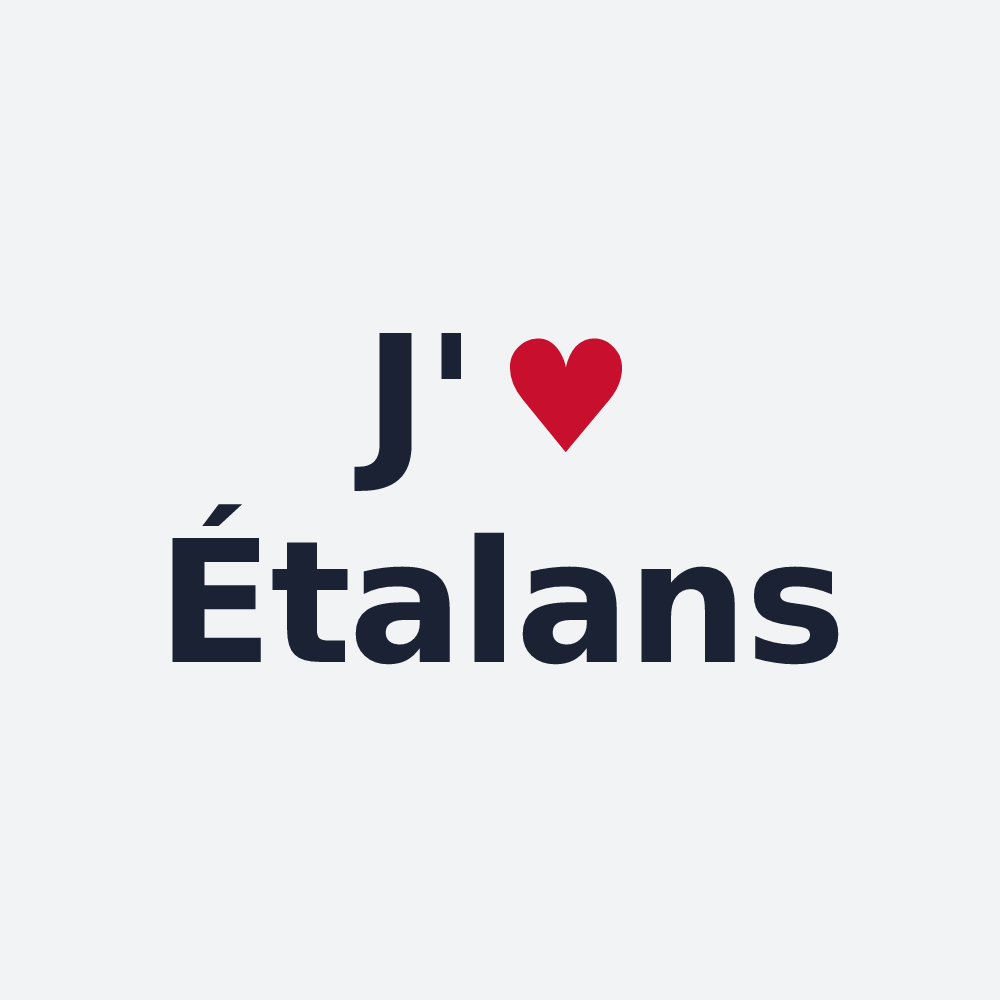 Poster personnalisé Étalans — design J'aime Étalans
