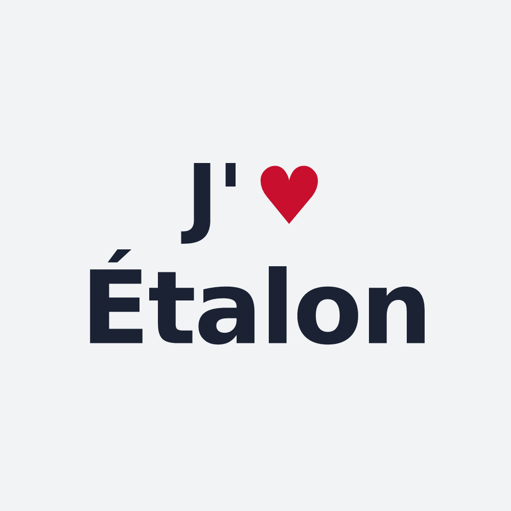 Poster personnalisé Étalon — design J'aime Étalon