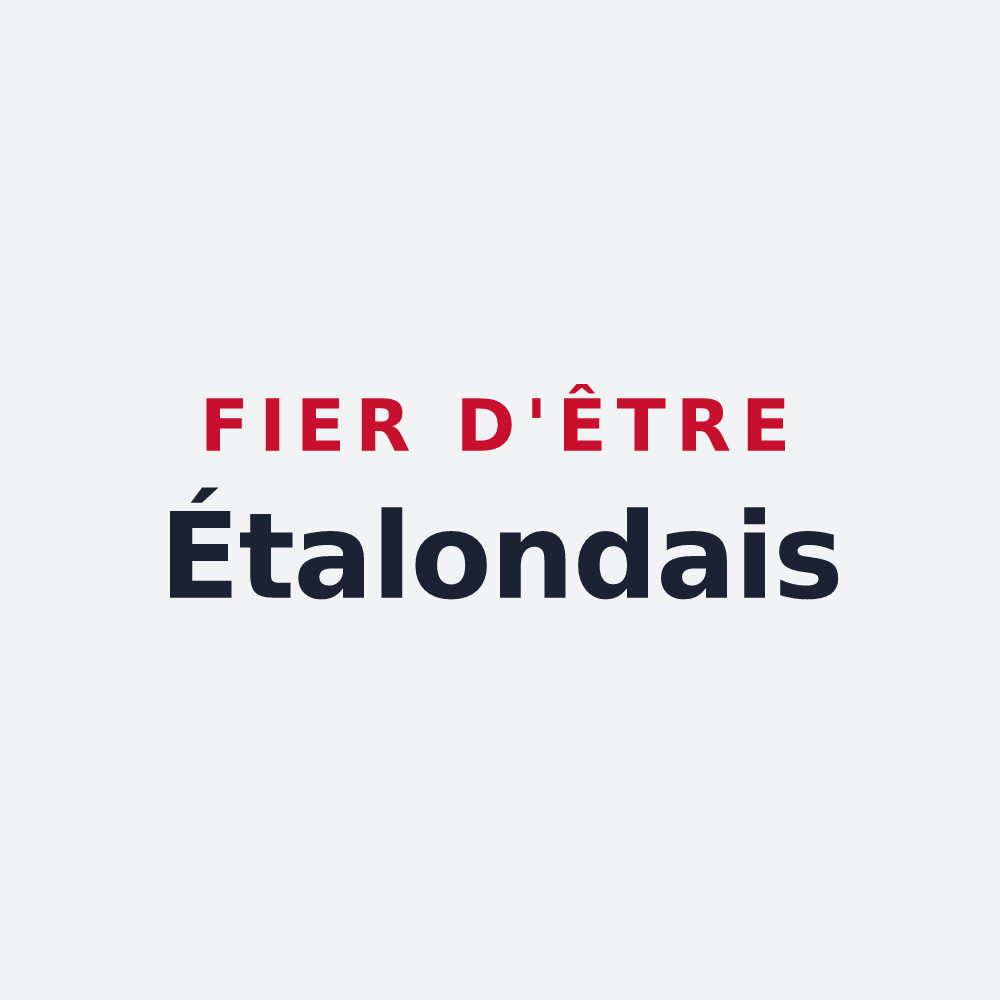 Poster « Fier d'être Étalondais » — design pour Étalondes