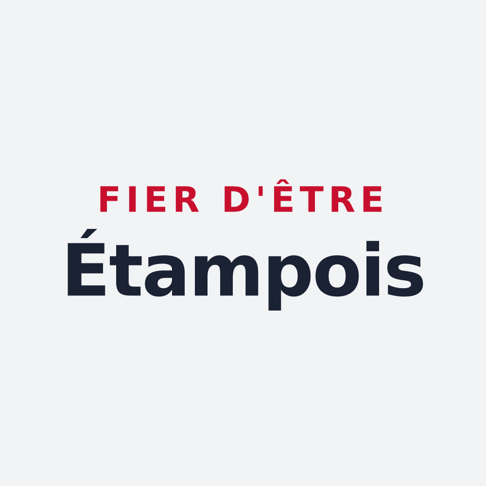 Poster « Fier d'être Étampois » — design pour Étampes