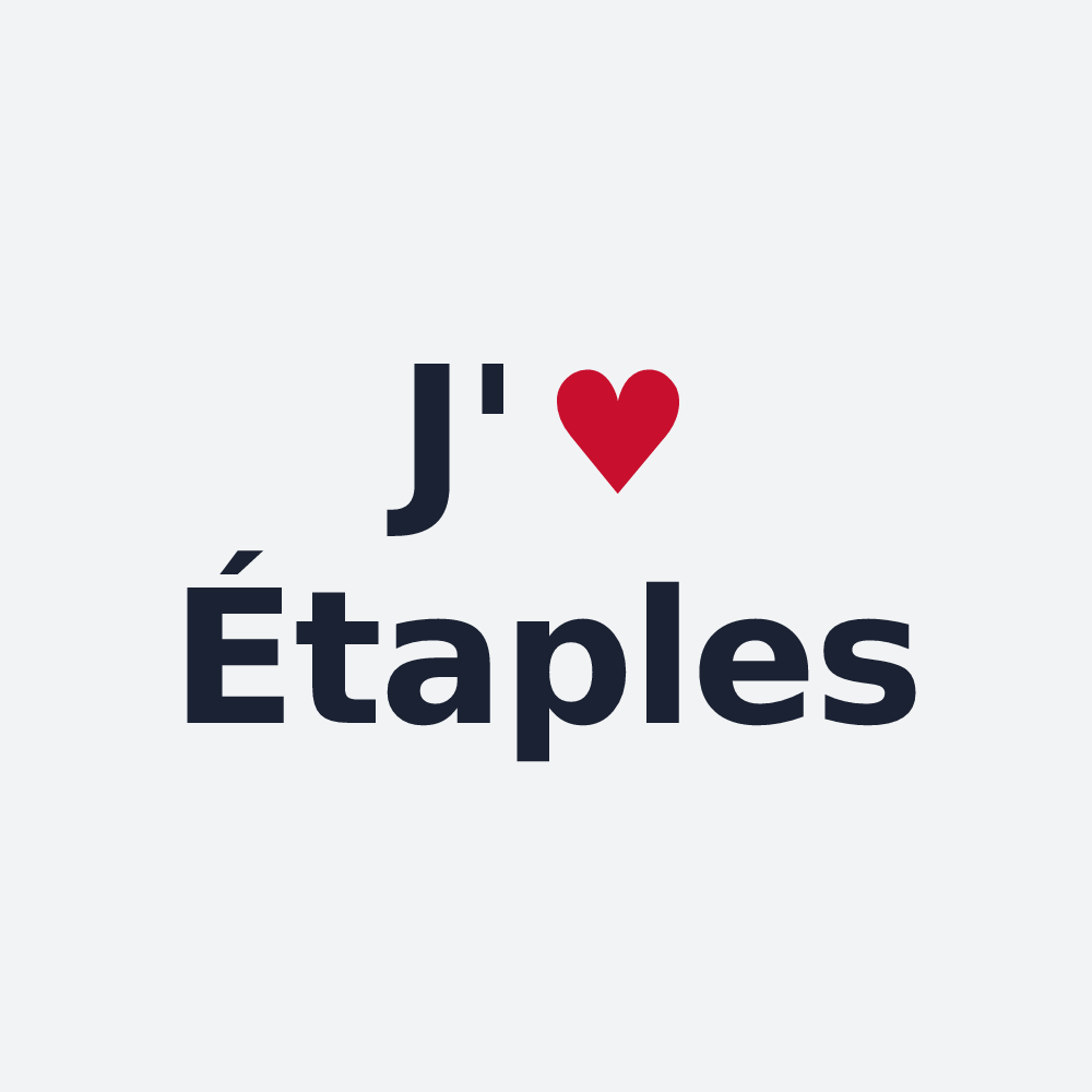 Poster personnalisé Étaples — design J'aime Étaples