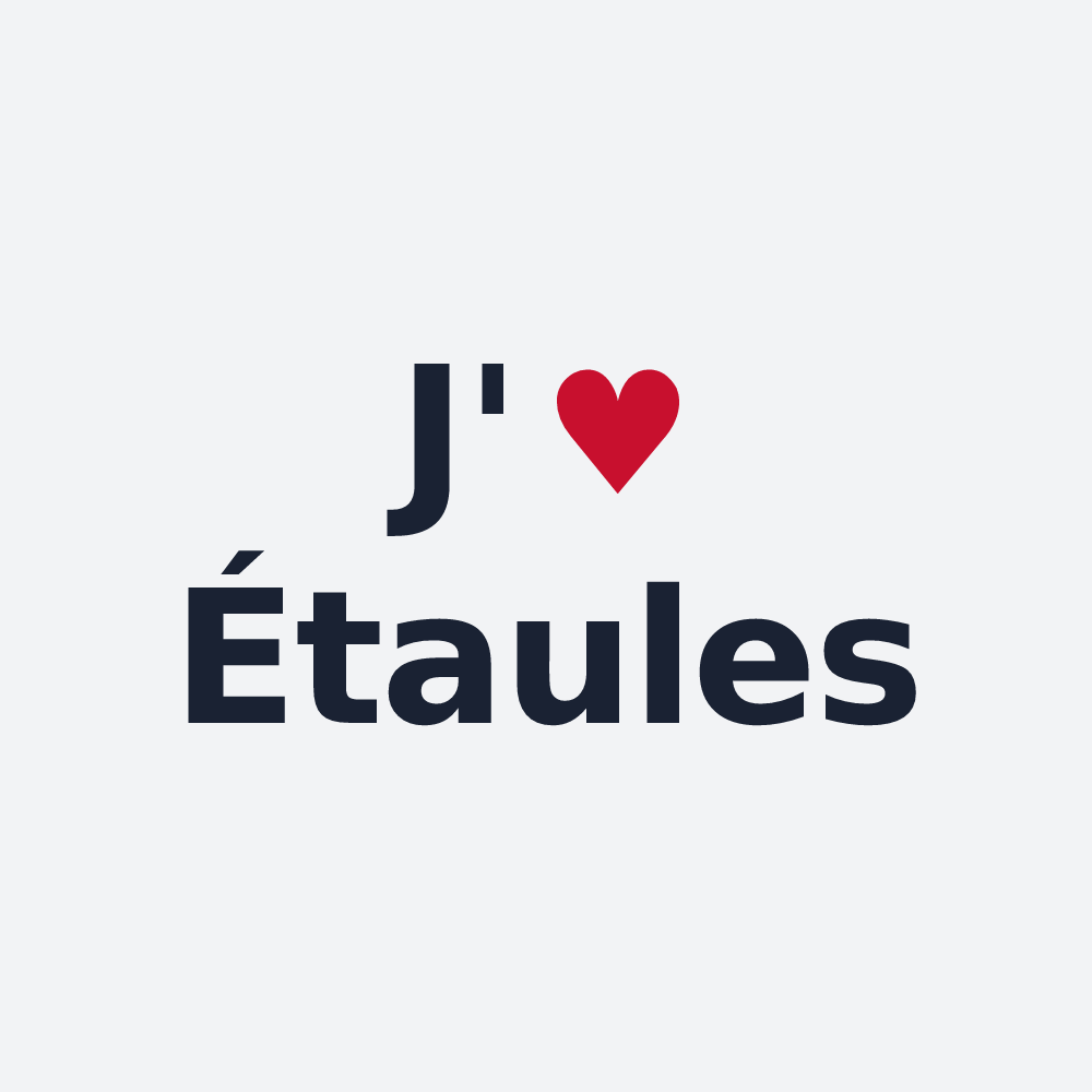 Poster personnalisé Étaules — design J'aime Étaules