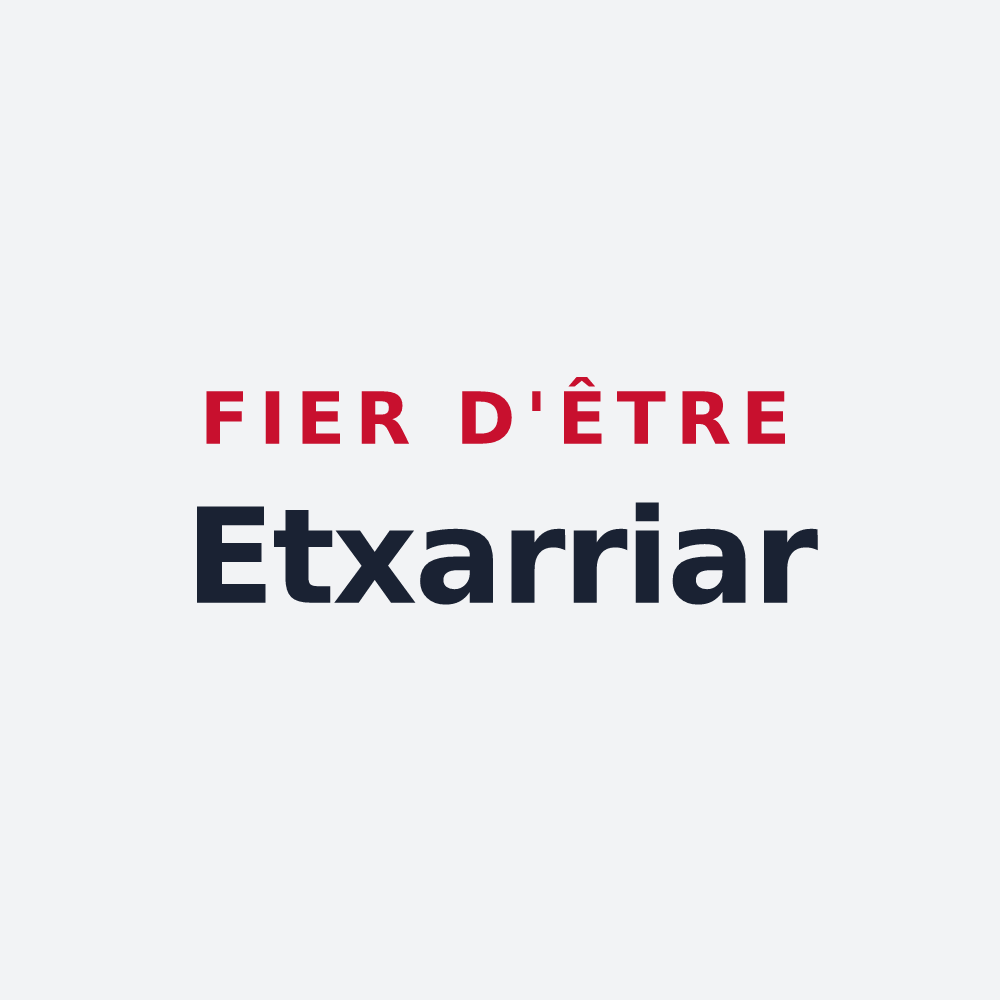 Poster « Fier d'être Etxarriar » — design pour Etcharry