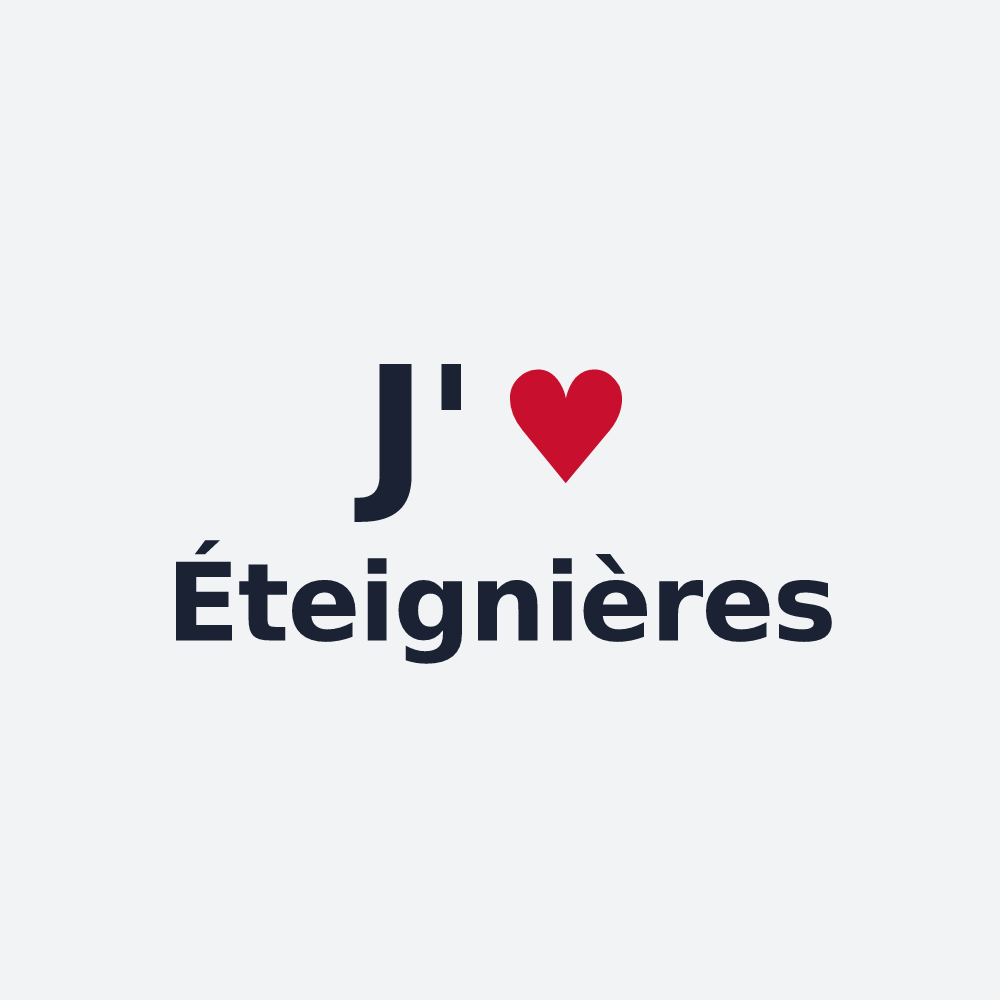 Poster personnalisé Éteignières — design « J'aime Éteignières » imprimé sur le poster