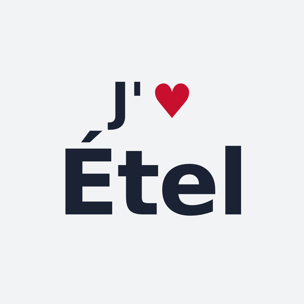 Poster personnalisé Étel — design J'aime Étel