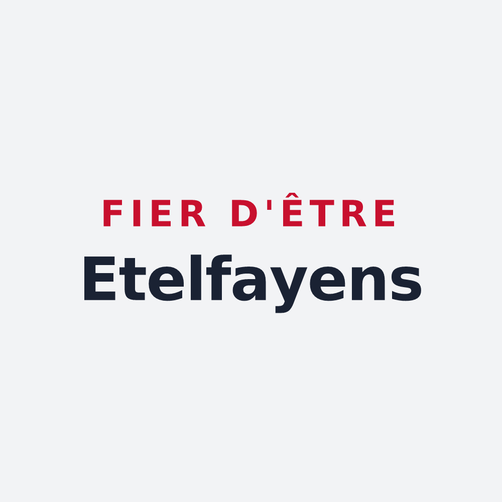 Poster « Fier d'être Etelfayens » — design pour Ételfay
