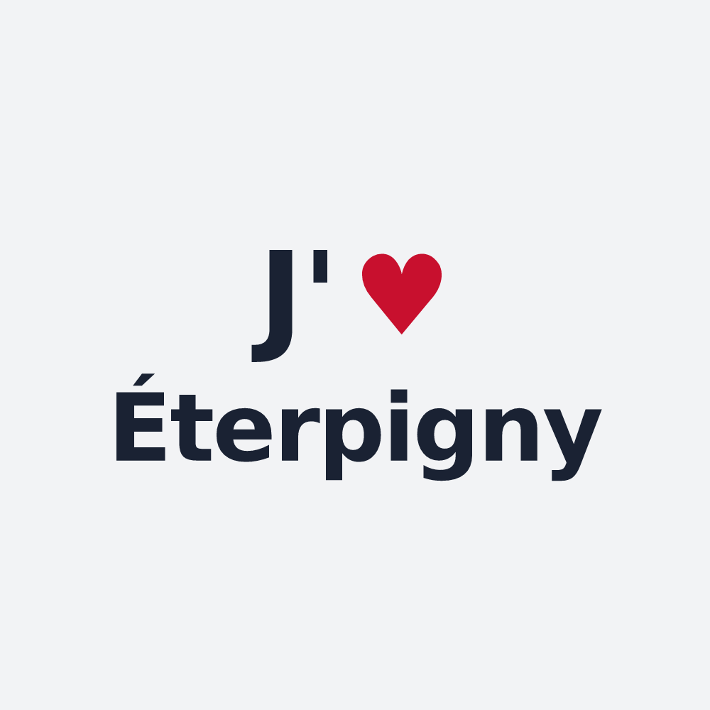 Poster personnalisé Éterpigny — design J'aime Éterpigny