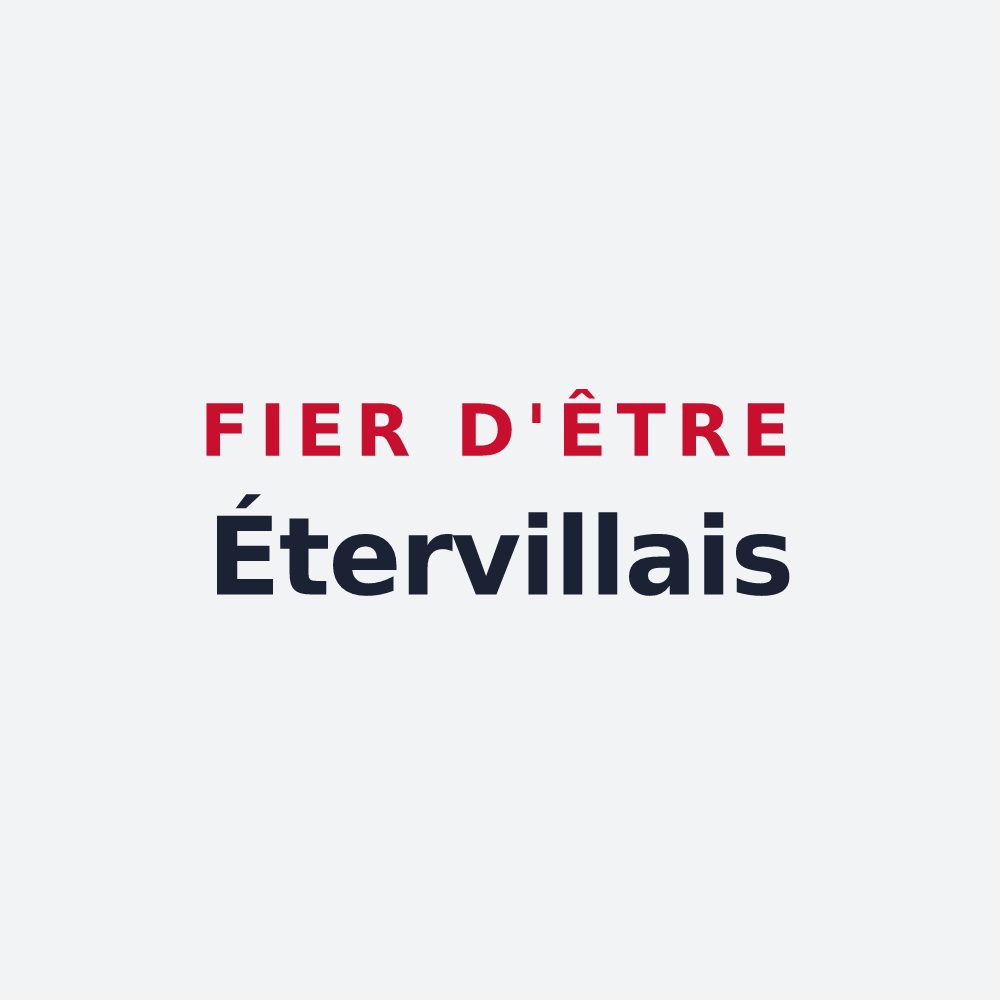 Poster « Fier d'être Étervillais » — design pour Éterville