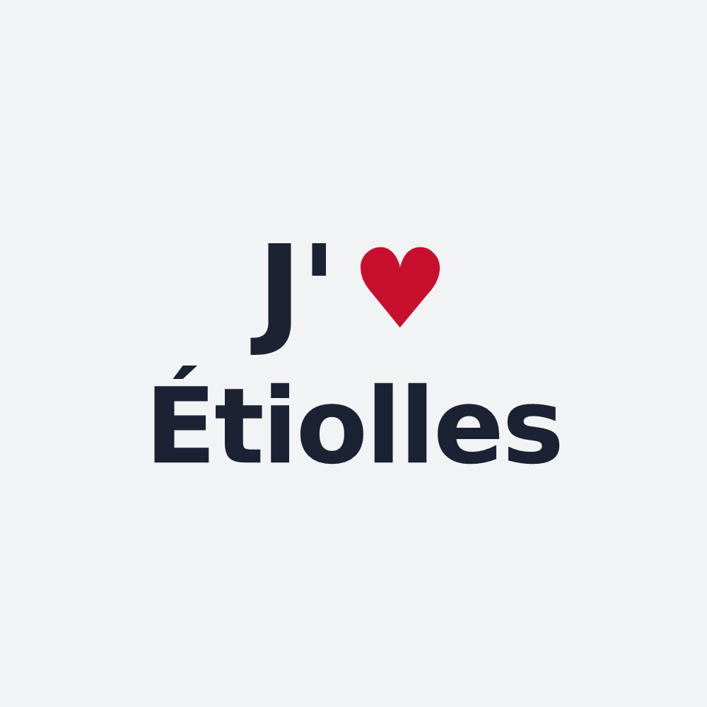 Poster personnalisé Étiolles — design J'aime Étiolles