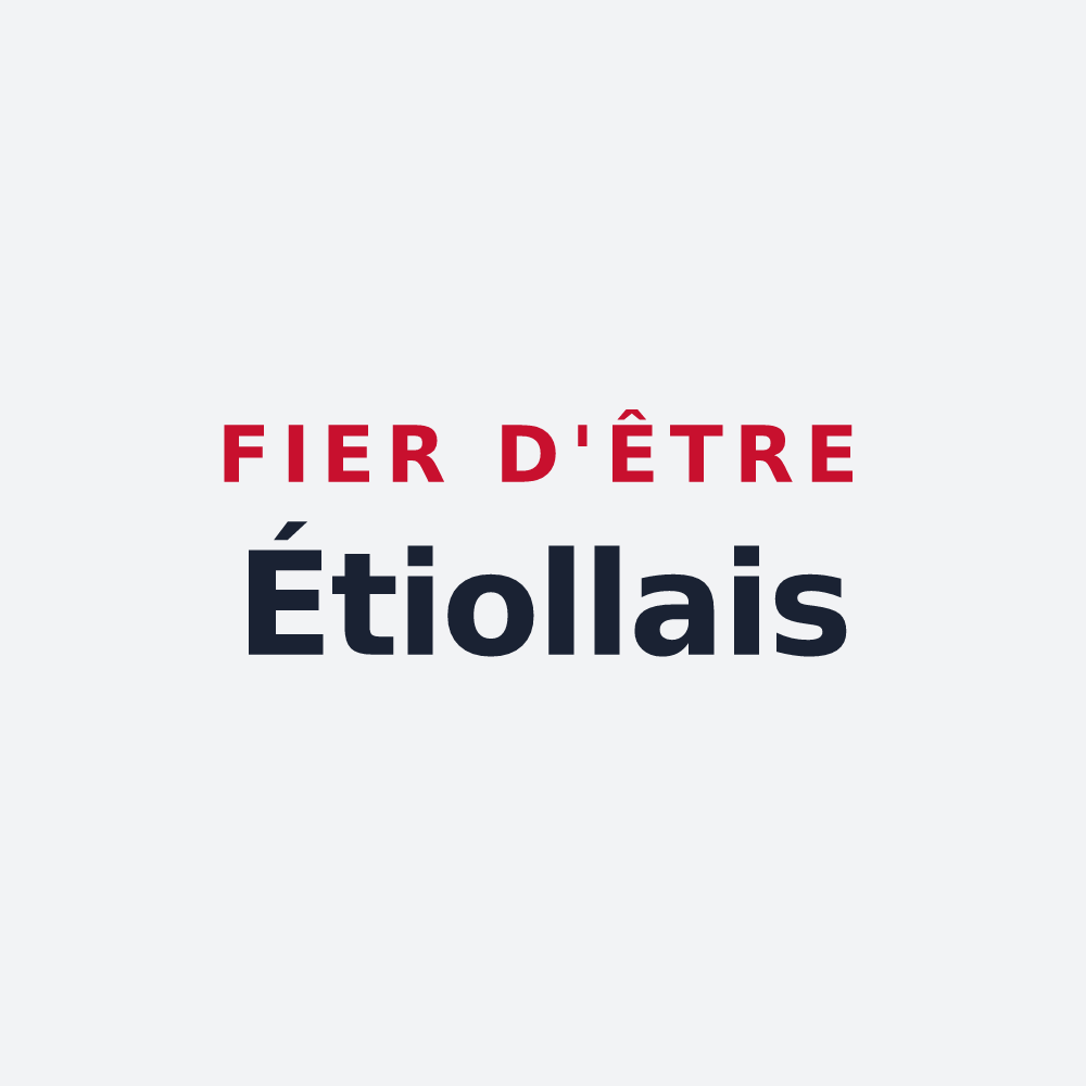 Poster « Fier d'être Étiollais » — design pour Étiolles
