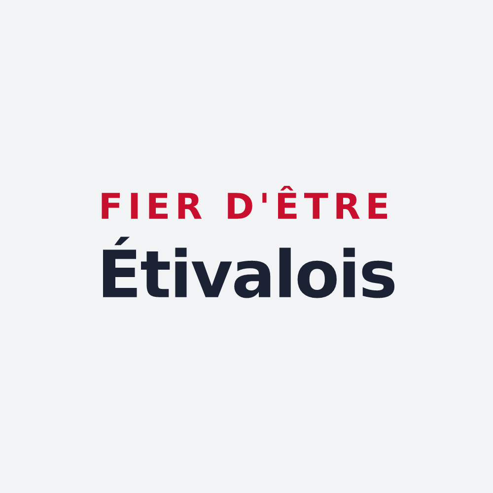 Poster « Fier d'être Étivalois » — design pour Étival-lès-le-Mans