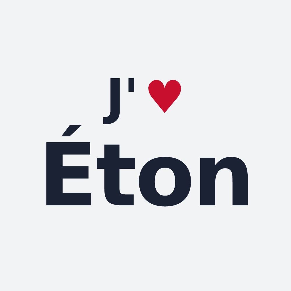 Poster personnalisé Éton — design J'aime Éton