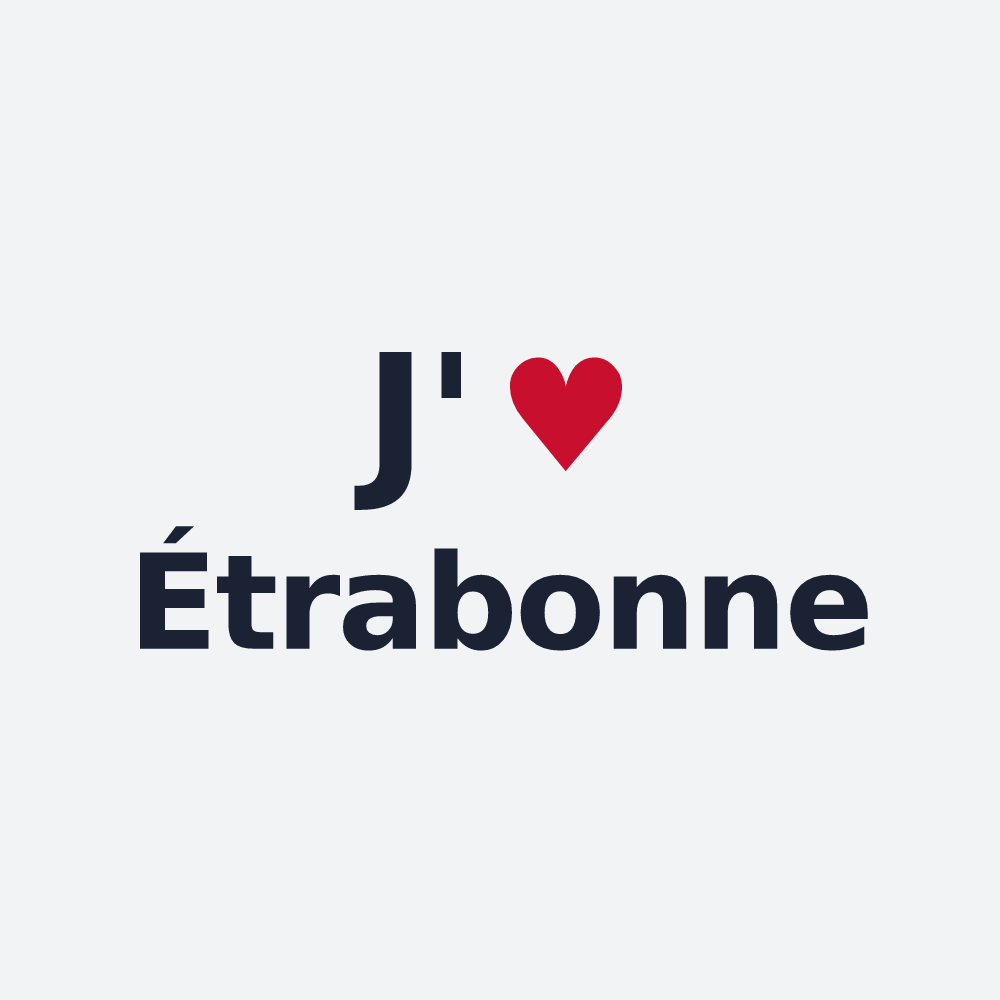 Poster personnalisé Étrabonne — design J'aime Étrabonne