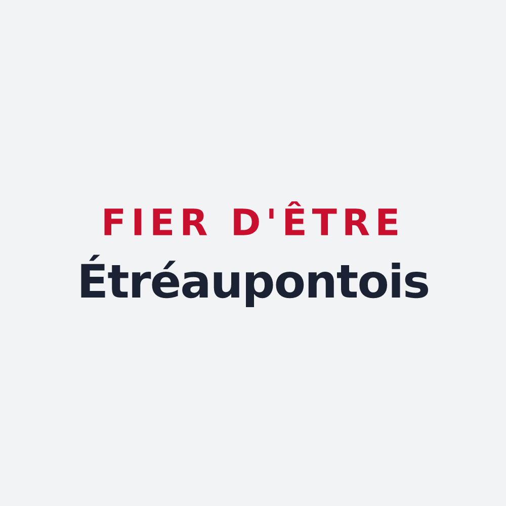 Poster « Fier d'être Étréaupontois » — design pour Étréaupont