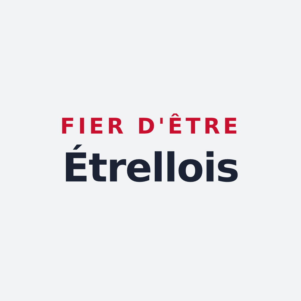Poster « Fier d'être Étrellois » — design pour Étrelles-sur-Aube