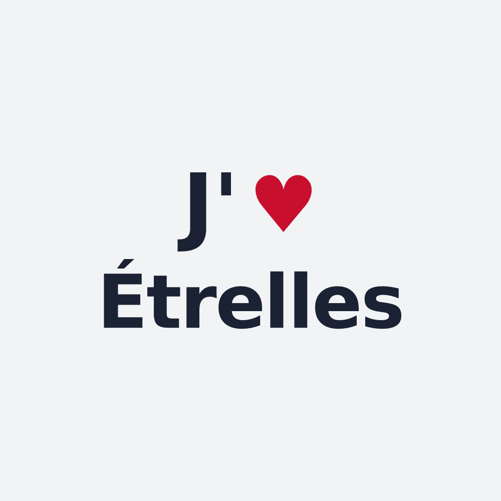 Poster personnalisé Étrelles — design J'aime Étrelles