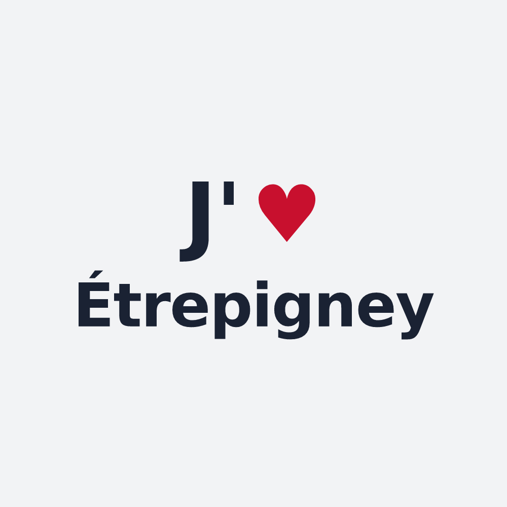 Poster personnalisé Étrepigney — design J'aime Étrepigney