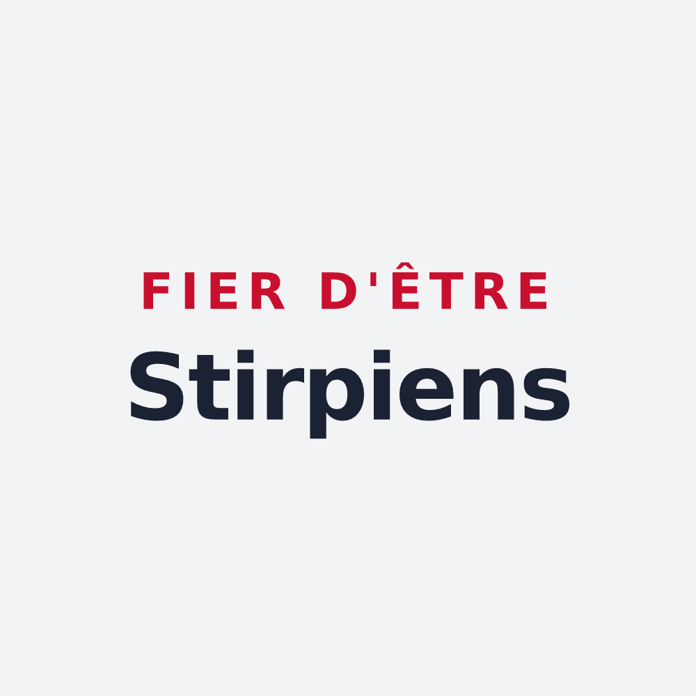 Poster « Fier d'être Stirpiens » — design pour Étrepy