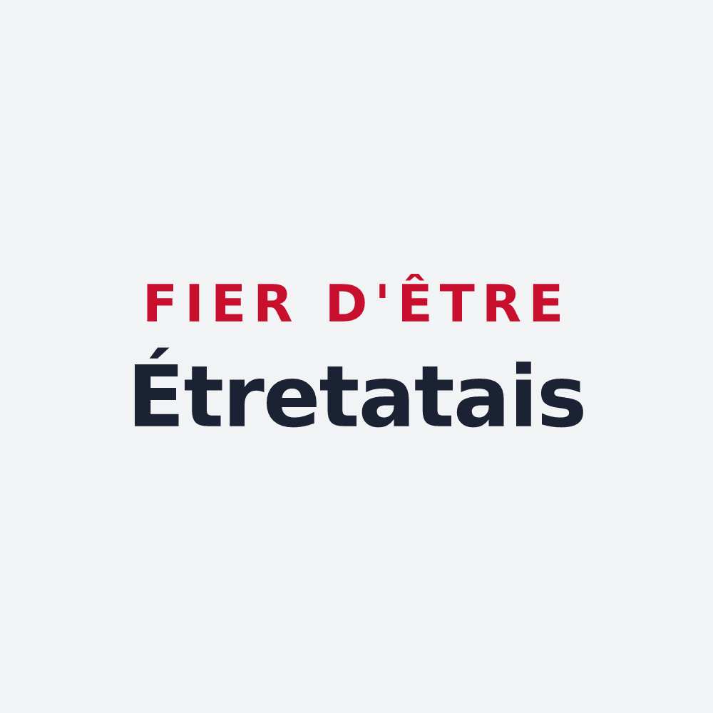 Poster « Fier d'être Étretatais » — design pour Étretat