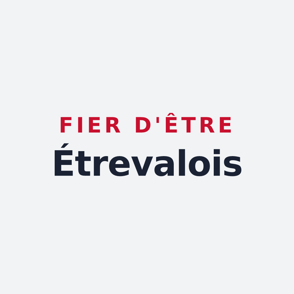 Poster « Fier d'être Étrevalois » — design pour Étreval