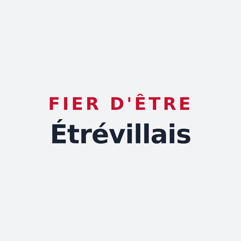 Poster « Fier d'être Étrévillais » — design pour Étréville
