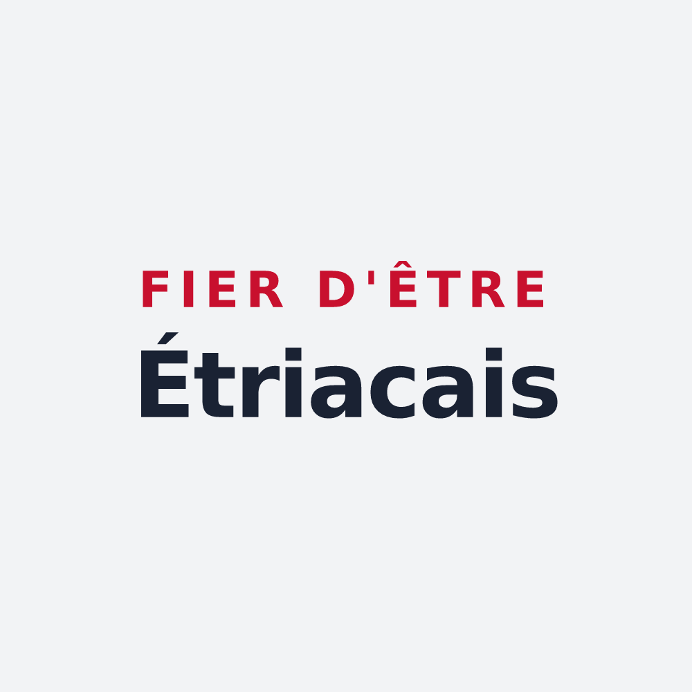 Poster « Fier d'être Étriacais » — design pour Étriac
