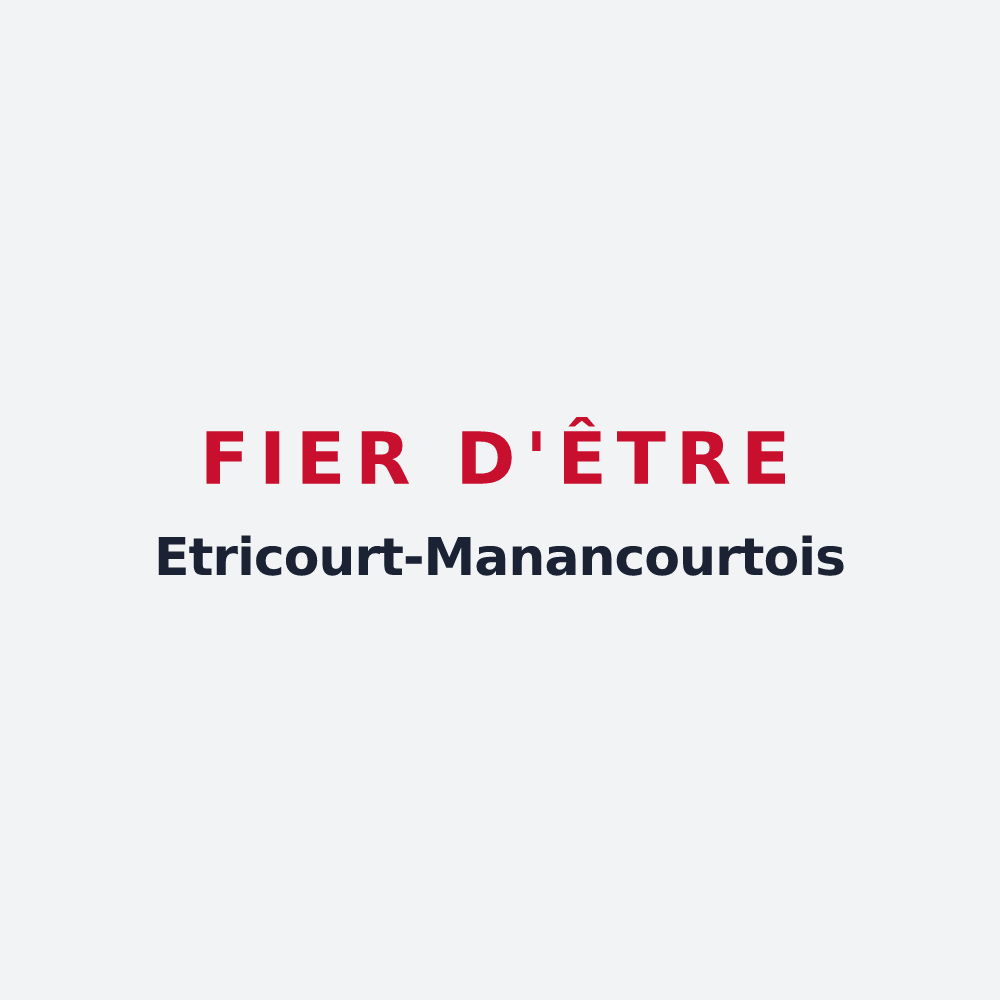 Poster « Fier d'être Etricourt-Manancourtois » — design pour Étricourt-Manancourt