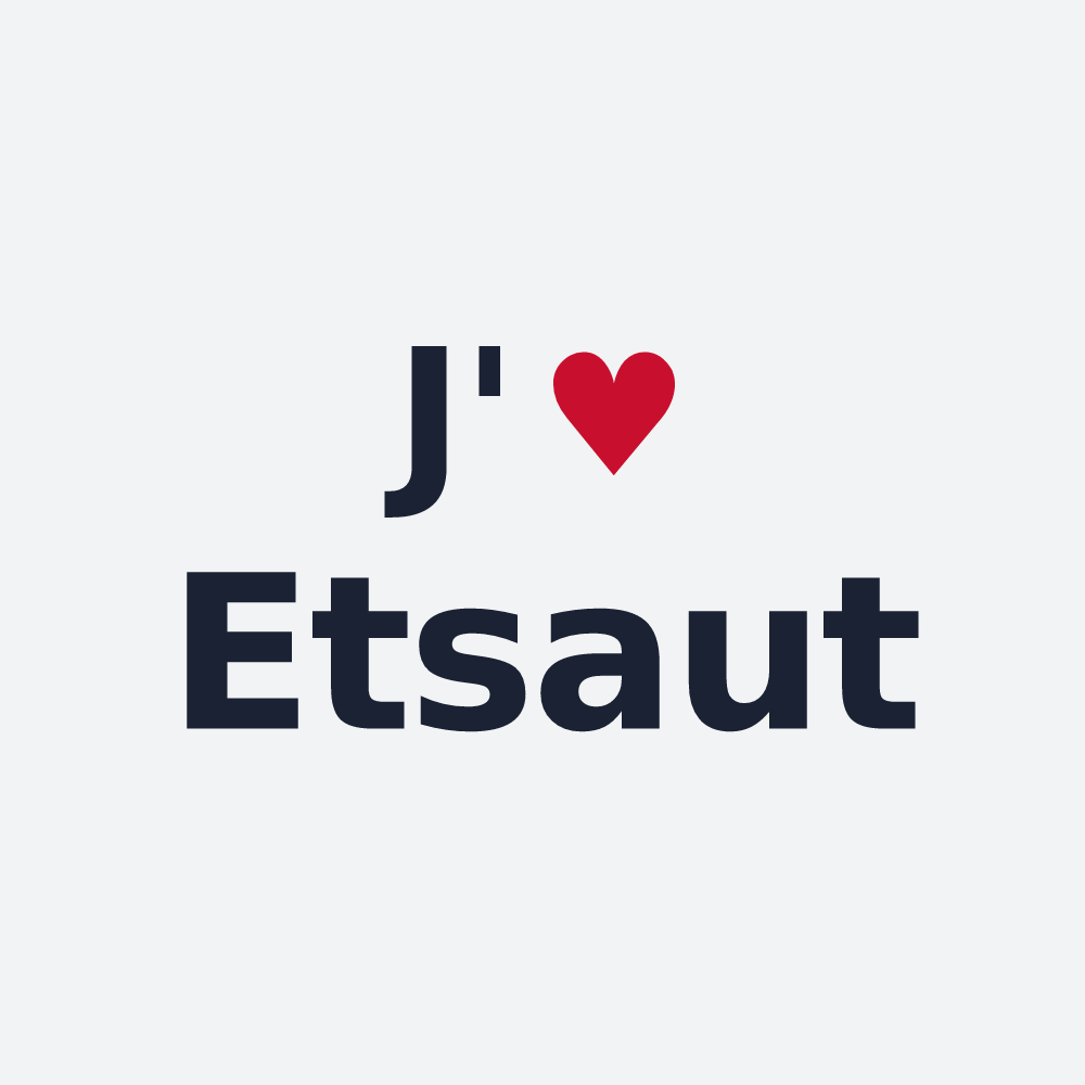 Poster personnalisé Etsaut — design J'aime Etsaut