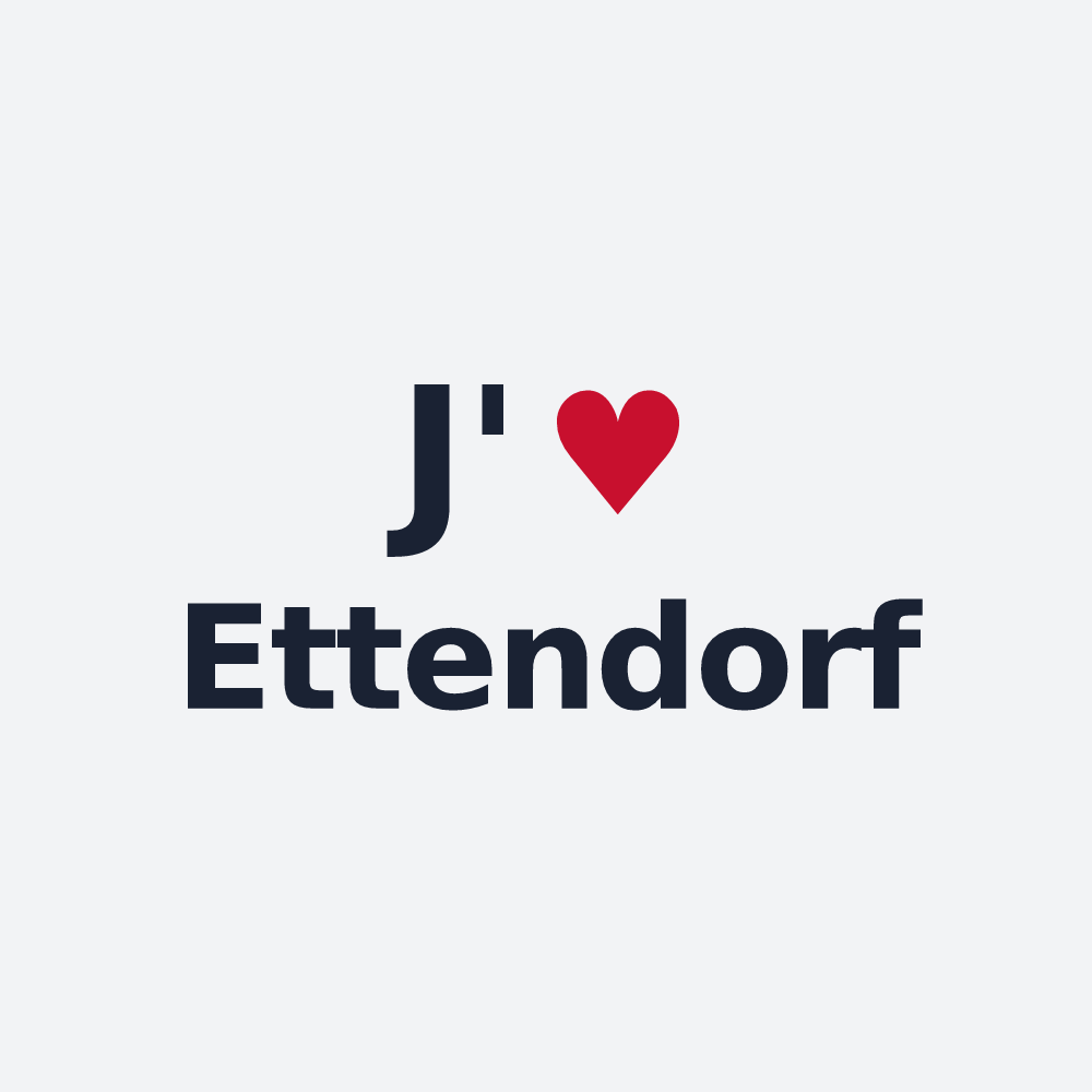 Poster personnalisé Ettendorf — design J'aime Ettendorf