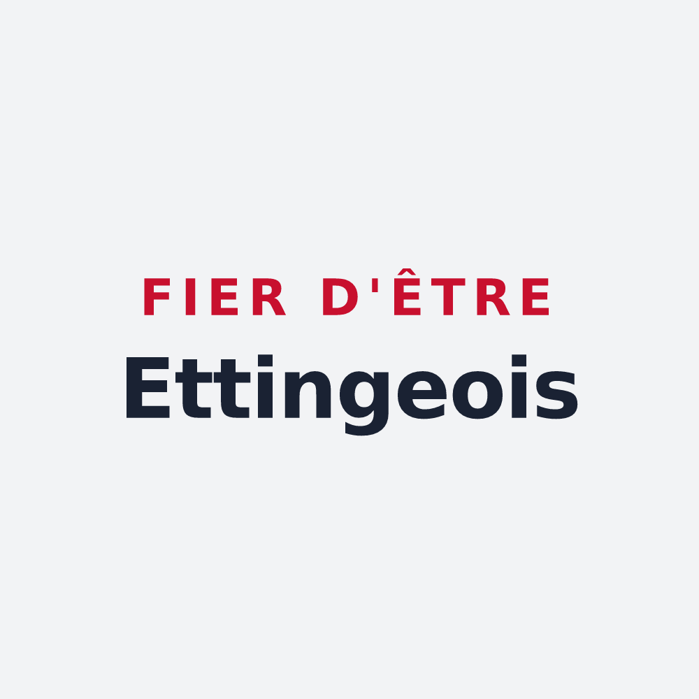 Poster « Fier d'être Ettingeois » — design pour Etting