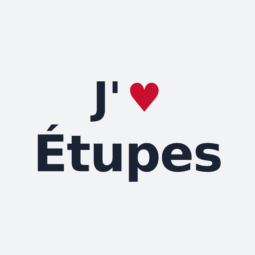 Poster personnalisé Étupes — design « J'aime Étupes » imprimé sur le poster