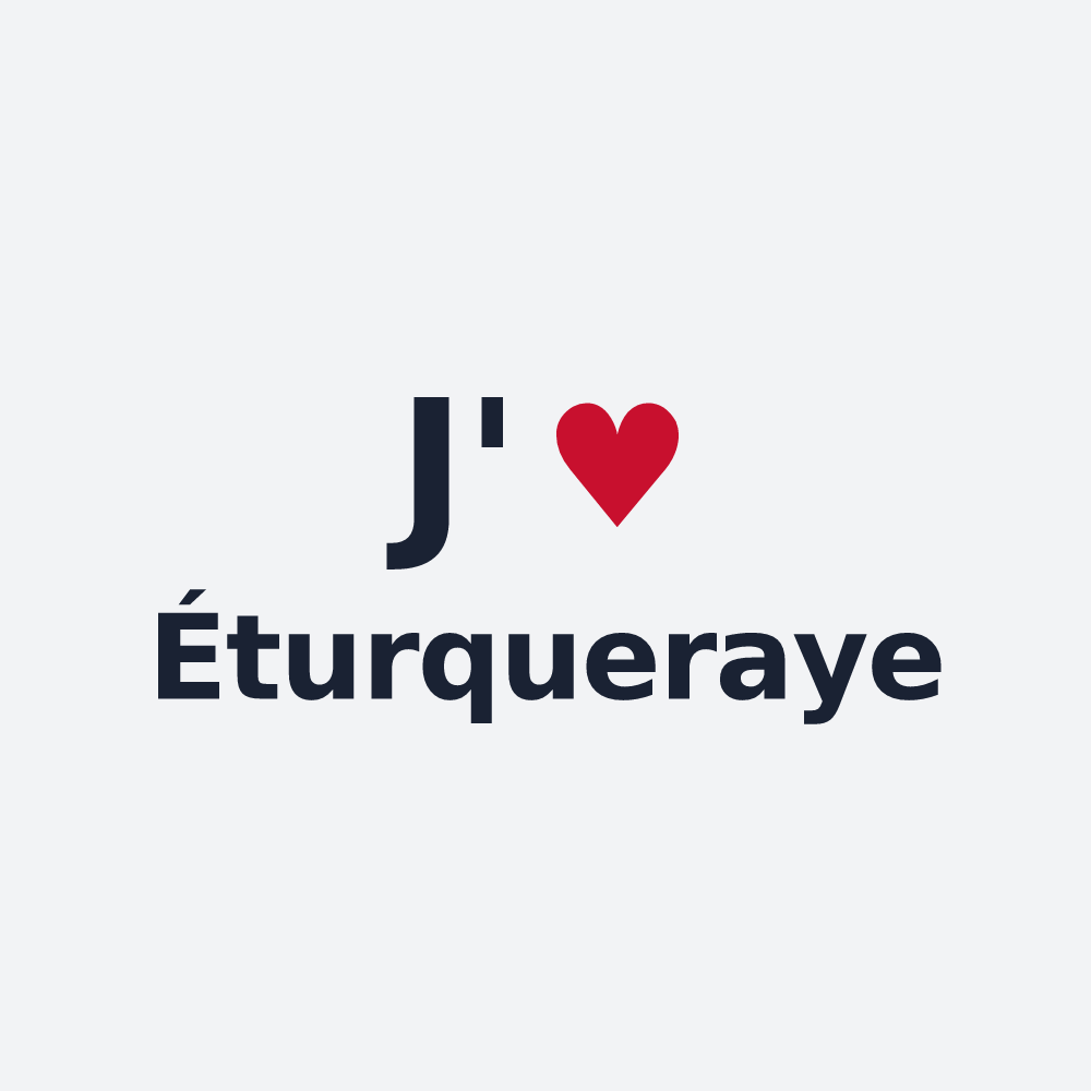 Poster personnalisé Éturqueraye — design J'aime Éturqueraye