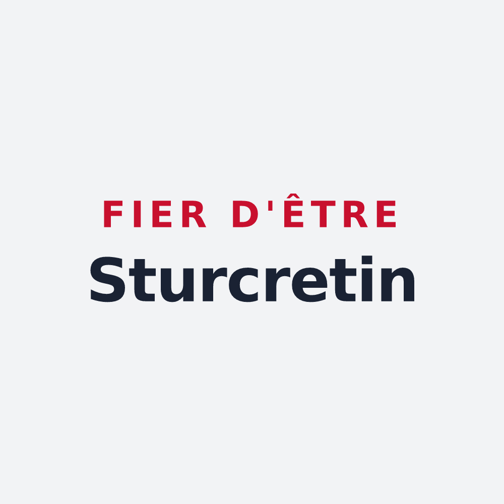 Poster « Fier d'être Sturcretin » — design pour Éturqueraye
