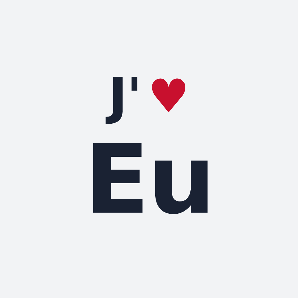 Poster personnalisé Eu — design J'aime Eu
