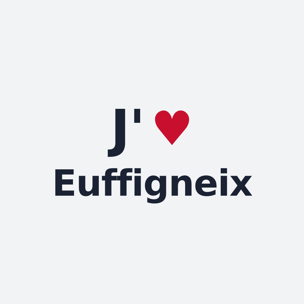 Poster personnalisé Euffigneix — design J'aime Euffigneix