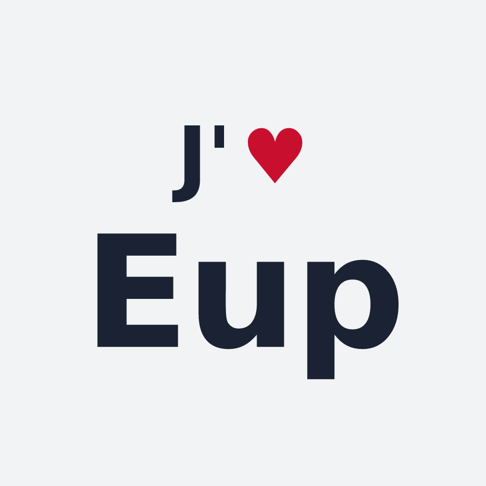Poster personnalisé Eup — design J'aime Eup