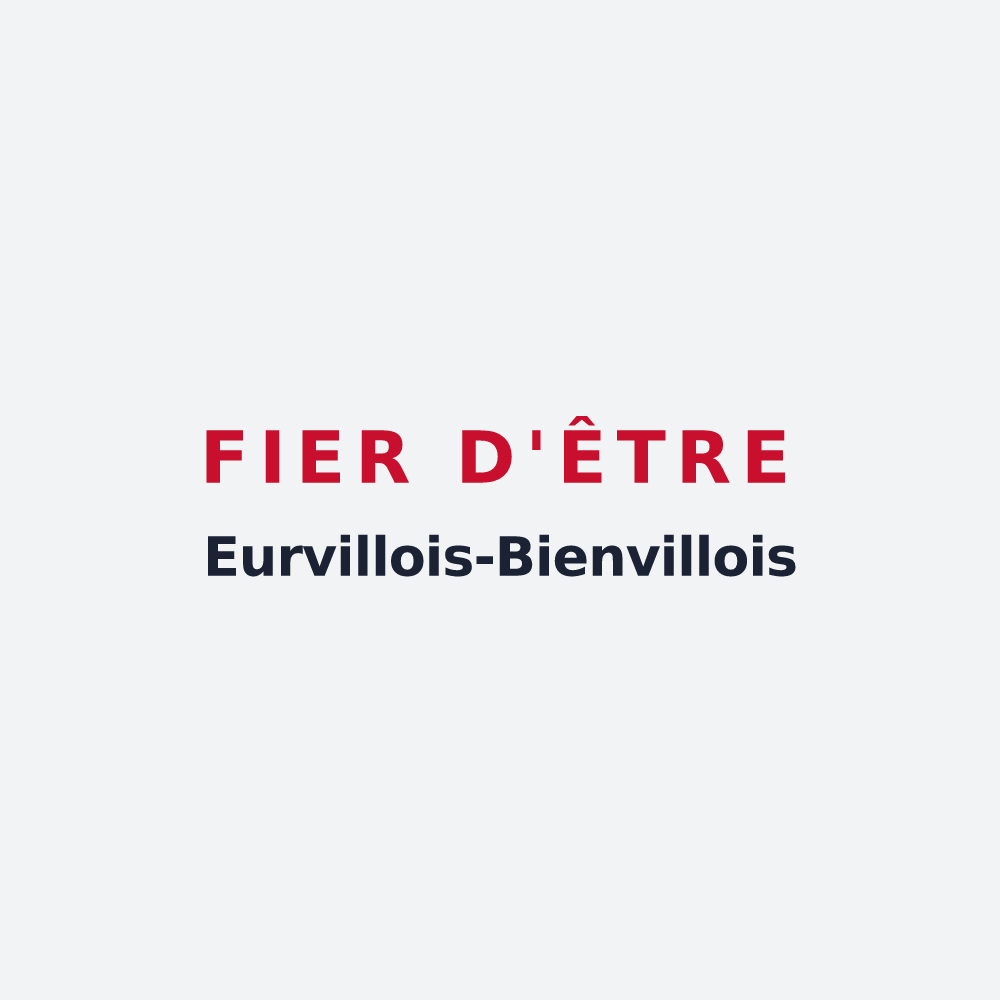 Poster « Fier d'être Eurvillois-Bienvillois » — design pour Eurville-Bienville