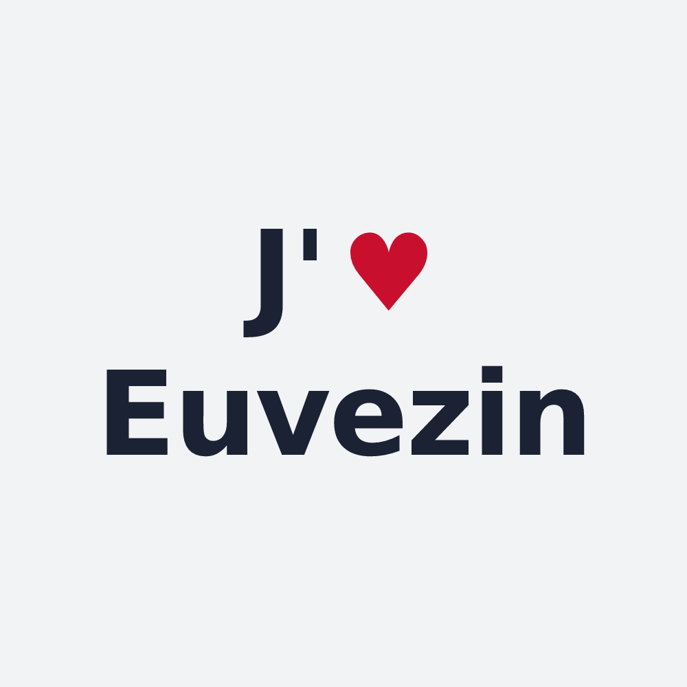 Poster personnalisé Euvezin — design J'aime Euvezin