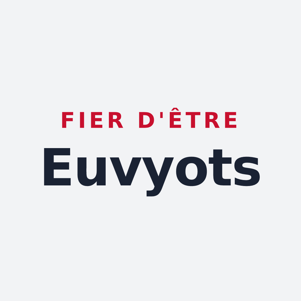 Poster « Fier d'être Euvyots » — design pour Euvy